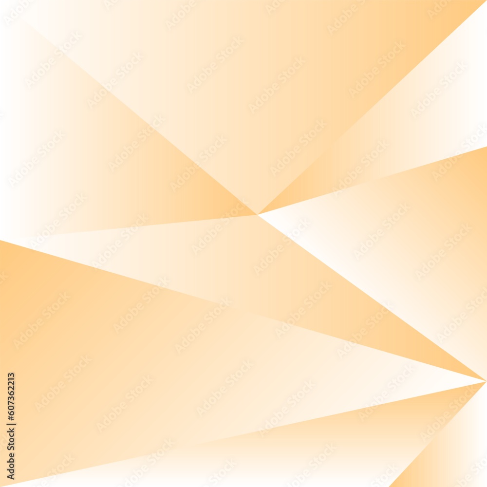 Poster vector design of polygonal abstract geometric background in light orange color