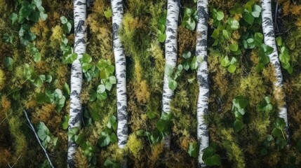 Obraz premium Birch wood texture