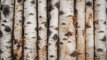 Naklejka premium Birch wood texture