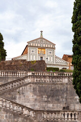 Fototapeta na wymiar San Miniato al Monte Basilica in Florence, Italy