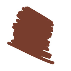 brown square paint brush stroke romance color