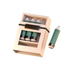 3D Pencils Icon