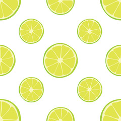 Semaless lime pattern for packages. Lime vector pattern.