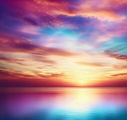 Obraz na płótnie Canvas sunset in the sea
