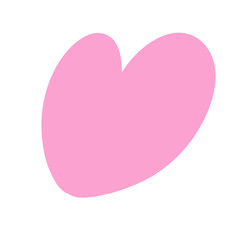 pink heart paint brush stroke romance color