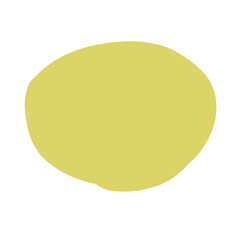 yellow round paint brush stroke romance color