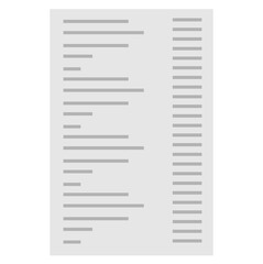 shopping slip illustration