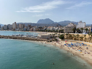 view of the city of the beach