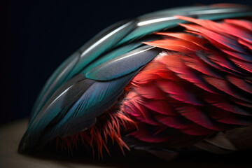 Obraz premium Fine Feather Finery. Generative AI