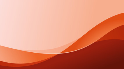 Abstract gradient orange and red background with wave	
