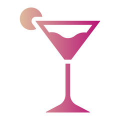 cocktail gradient icon