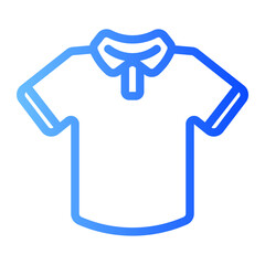 polo shirt gradient icon