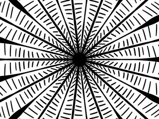 abstract geometric background with radial lines. illustration