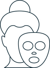 Beauty treatment icon. Monochrome simple sign from cosmetology collection. Beauty treatment icon for logo, templates, web design and infographics.