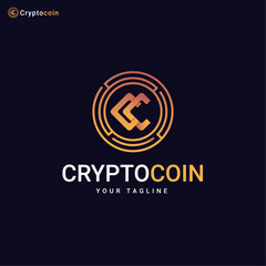 
Symbol of crypto Crypto Currency Logo Template with C Letter Crypto Currency Logo vector icon.