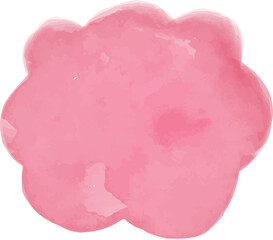 Pink Abstract Shape Watercolor