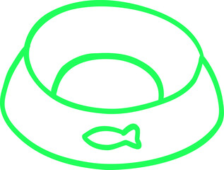 Doodle cat bowl