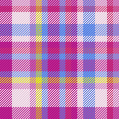 Seamless vector textile of texture plaid fabric with a check pattern tartan background.