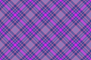 Vector seamless plaid of check fabric background with a textile texture tartan pattern.