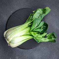 cabbage bok choy or pak choy raw vegetable fresh healthy meal food snack on the table copy space food background rustic top view keto or paleo diet veggie vegan or vegetarian food