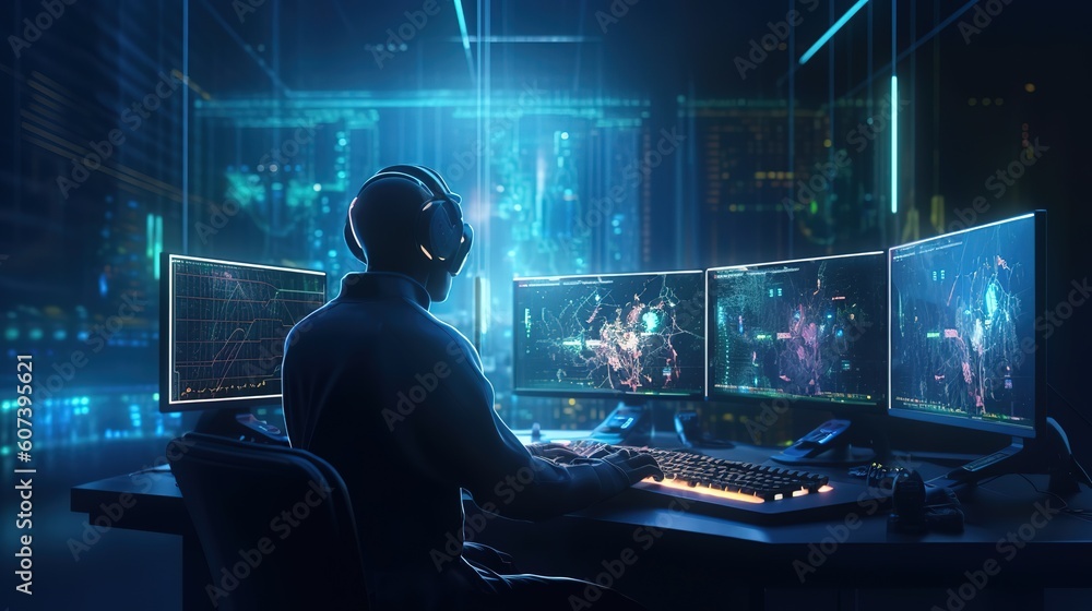 Poster Agile software development.Generative AI
