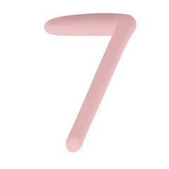 pink number seven