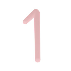 pink number 1