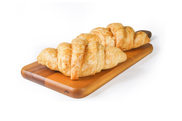 Croissant. Fresh Croissants on white background