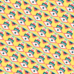 Design for book, notebook and calendar covers. high quality textile design. various geometric shapes for fabricated products