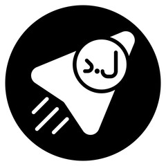 dinar glyph icon