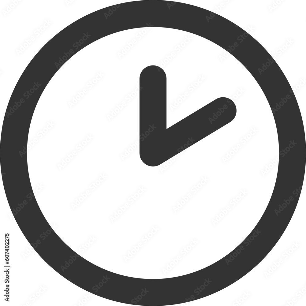Poster clock icon vector. flat design element watch isolated on white background.