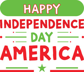 independence day USA T-shirt design