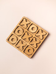 Tic-tac-toe game. Draw game. 
Dead heat.