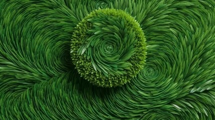 green grass background. green fern background. Grass of blocks. Generative AI