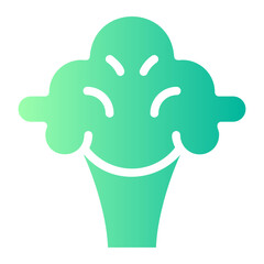 broccoli gradient icon