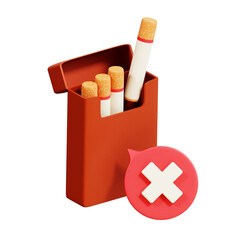 Anti Tobaco Day 3D Icon