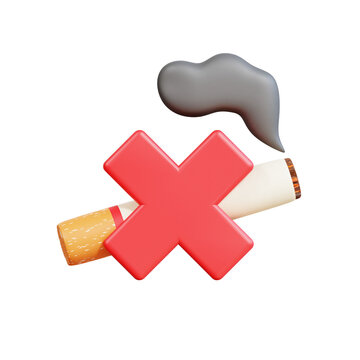 Anti Tobaco Day 3D Icon