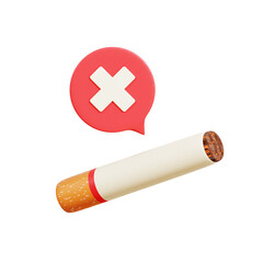 Anti Tobaco Day 3D Icon