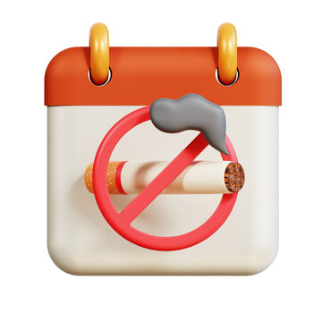 Anti Tobaco Day 3D Icon