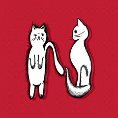 Cat Alphabet Letter N 