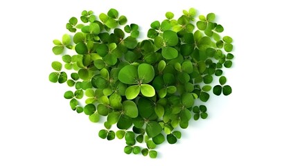 heart shape made of green leaves