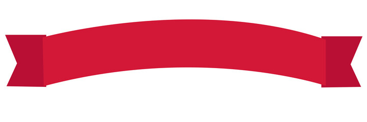 Curvy Decorative Ribbon Banner