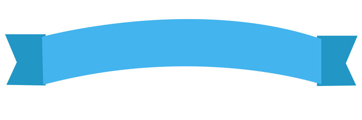 Obraz premium Curvy Decorative Ribbon Banner