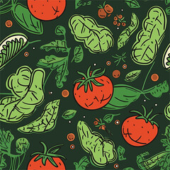 Seamless Colorful Tomato Pattern.

Seamless pattern of tomatos in colorful style. Add color to your digital project with our pattern!