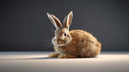 Obraz premium Bunny rabbit laying down illustration