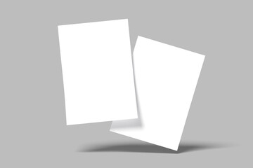 A5 Flyer Blank Mockup