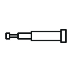 telescope sign symbol vector icon