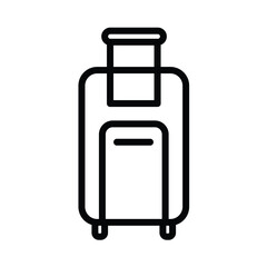 travel bag simple line icon, baggage, luggage simple line icon