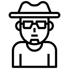 heisenberg line icon,linear,outline,graphic,illustration