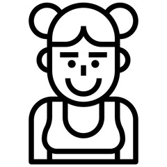 profile line icon,linear,outline,graphic,illustration